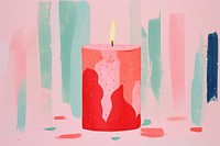 Scented candle art creativity painting. 