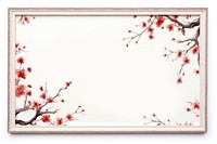 Simple frame asian style plant art needlework. AI generated Image by rawpixel.