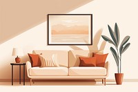 Room architecture furniture painting. AI generated Image by rawpixel.