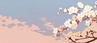 Blossom backgrounds outdoors nature. AI generated Image by rawpixel.