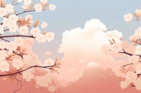 Blossom backgrounds outdoors nature. AI generated Image by rawpixel.