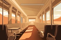 Train architecture vehicle indoors. AI generated Image by rawpixel.