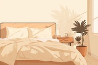 Bedroom furniture pillow linen. AI generated Image by rawpixel.