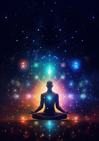 Universe adult yoga spirituality. 