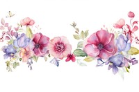 Floral border pattern flower plant. AI generated Image by rawpixel.