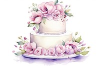 Wedding anniversary cake dessert flower plant. AI generated Image by rawpixel.