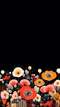 Abstract flowers pattern plant backgrounds. AI generated Image by rawpixel.