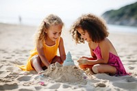 Beach sand outdoors nature. 