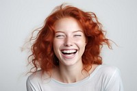 Laughing adult smile happy. AI generated Image by rawpixel.