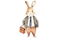 Cartoon animal mammal rabbit. AI generated Image by rawpixel.