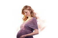 6 months pregnant woman portrait fashion female. 