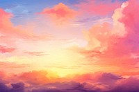 Sunset sky background backgrounds outdoors horizon. AI generated Image by rawpixel.