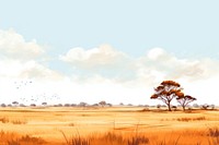 Savannah aesthetic savanna landscape grassland. 