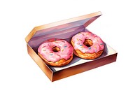 Donut food box confectionery. 