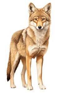 Coyote wildlife mammal animal. AI generated Image by rawpixel.