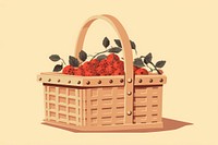 Berry basket food picnic basket. 