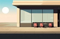 Icecream shop architecture building outdoors. AI generated Image by rawpixel.