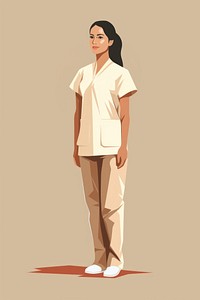A nurse wear uniform standing adult portrait. AI generated Image by rawpixel.