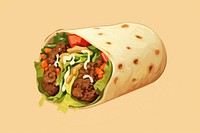 Burritos burrito food vegetable. AI generated Image by rawpixel.
