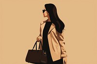 Woman carrying bag handbag purse. AI generated Image by rawpixel.