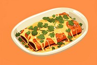 Enchiladas food enchilada plate. AI generated Image by rawpixel.