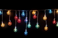 Christmas lights chandelier lightbulb lighting. 