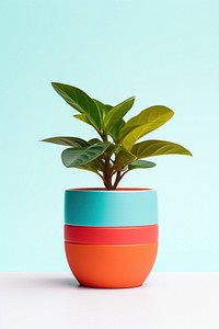 Plant pot vase leaf houseplant. AI generated Image by rawpixel.