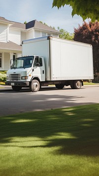 Moving truck vehicle van transportation.