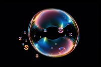 Isolated single bubble effect image 