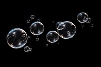 Isolated soap bubble effect 