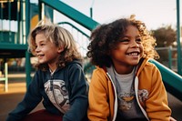 Playground smile child fun. 