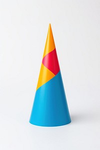 Colorful birthday hat celebration clothing origami. 