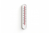 Digital thermometer scale white background temperature. 