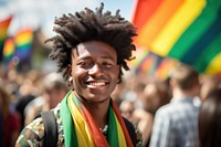 Portrait parade pride smile. 