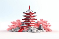 Japan architecture building pagoda. AI generated Image by rawpixel.