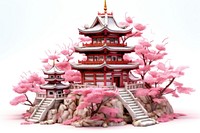 Japan architecture pagoda temple. AI generated Image by rawpixel.