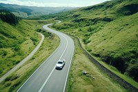 Road mountain vehicle travel. 