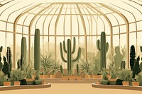 Cactus garden greenhouse nature plant. AI generated Image by rawpixel.