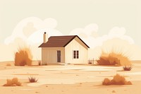 Cottage architecture building outdoors. AI generated Image by rawpixel.