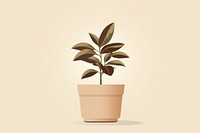 Potted plant leaf houseplant terracotta. AI generated Image by rawpixel.