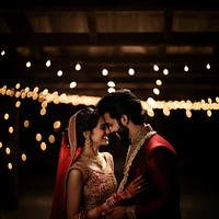 Indian couple newlywed portrait wedding adult. 