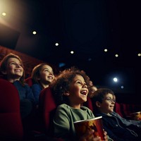 Spectators kids laugh laughing portrait adult. 