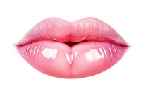 Beautiful mouth lipstick cosmetics pink. 