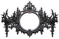 Gothic architectural decorative frame black architecture monochrome. 