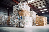 Warehouse recycling garbage architecture. AI generated Image by rawpixel.