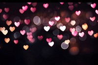 Heart bokeh backgrounds light pink.