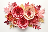 Paper craft flower pattern petal. 