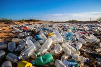 Waste plastic bottles garbage unhygienic pollution. AI generated Image by rawpixel.