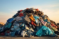 Discarded clothes garbage backgrounds accessories. AI generated Image by rawpixel.