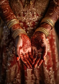 Jewelry henna hand celebration. 